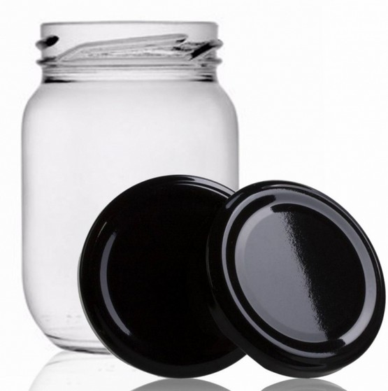 Pote de Vidro para Palmito Peruche - Pote de Vidro Transparente